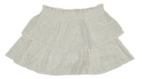 Bílá madeirová sukně s všitými kraťasy F&F