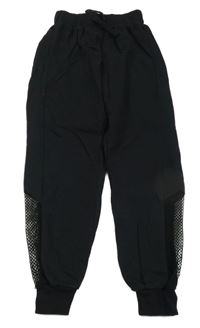 Černé tepláky se síťovinou Select