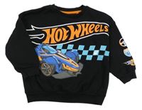 Černá mikina s Hot Wheels 