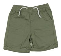 Khaki plátěné kraťasy Primark