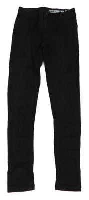 Černé skinny fit rifle Hema