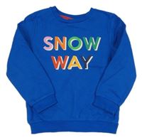 Tmavomodrá mikina s nápisem George