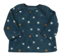 Petrolejová fleecová mikina s hvězdami Nutmeg