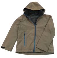 Hnědá softshellová funkční bunda s kapucí Icepeak 