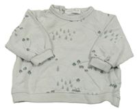 Šedá mikina se stromky Zara