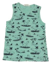 Světlemodré tílko s diny H&M