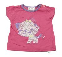 Růžové tričko s kočičkou 