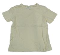 Smetanové tričko s kapsou Topolino