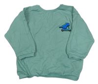 Zelená mikina s dinem Dunnes Stores