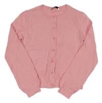 Růžový propínací svetr George