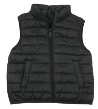 Černá šusťáková zateplená vesta Primark