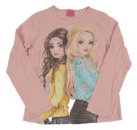 Růžové triko s dívkami - TOP Model