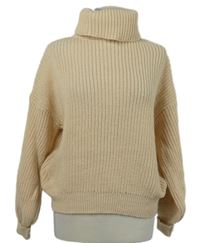 Dámský béžový svetr s rolákem Shein 