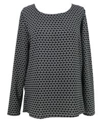 Dámská černo-bílá vzorovaná halenka Esmara 