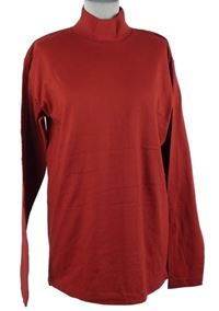 Pánské tmavočervené triko se stojáčkem Atlas 