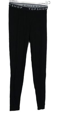 Dámské černé legíny s logy Topshop 