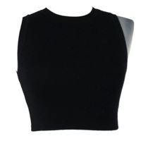 Dámský černý pletený crop top Zara 