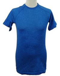 Pánské modré melírované sportovní funkční tričko Energetics 