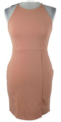 Nové - Dámské růžové pouzdrové šaty MissGuided 