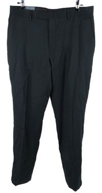 Nové - Pánské tmavomodré společenské kalhoty s puky Charles Tyrwhitt vel. 36