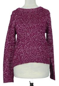Dámský purpurový melírovaný svetr Peacocks 