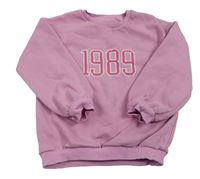 Růžová mikina s číslem Matalan