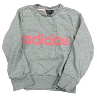 Šedá mikina s logem Adidas