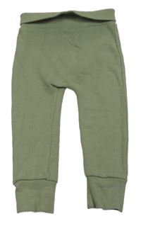 Khaki žebrované lehké tepláky George