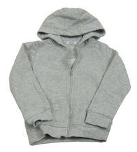 Světlešedá propínací mikina s kapucí zn. Primark