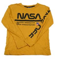 ORanžové triko s potiskem Nasa