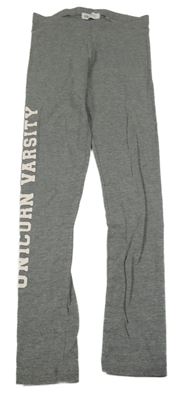 Šedé legíny s nápisem H&M