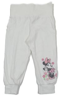 Bílé tepláky s Minnie Disney