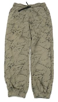 Šedé vzorované tepláky