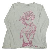 Bílé triko s Elsou Disney