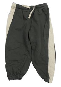 Tmavošedo-béžové tepláky H&M