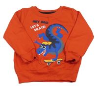 Červená mikina s dinosaurem zn. Kiki&Koko