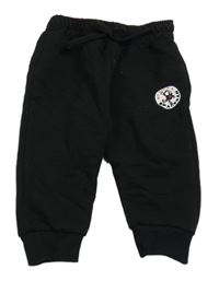 Černé tepláky s potiskem 