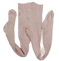 Světlerůžové punčocháče s 3D vzorem