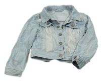 Světemodrá riflová crop bunda Mothercare