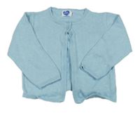 Světlemodrý propínací svetr 