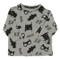 Šedé triko s netopýry George