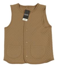 Nové - Hnědá prošívaná vesta George