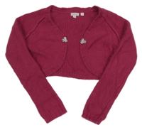 Tmavorůžové svetrové bolerko se sponou Monsoon