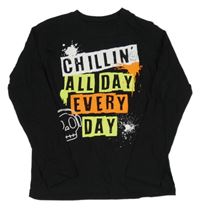 Černé triko s nápisem