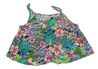Barevný květovaný crop top Y.d. 