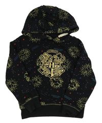 Černá mikina s Harry Potterem a kapucí M&S