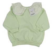 Nové - Světlezelená oversize mikina s límcem Next