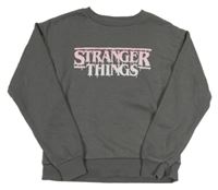 Šedá mikina Stranger Things