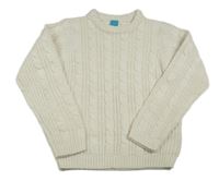 Bílý vzorovaný svetr Little Kids 