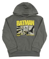 Šedá mikina s Batmanem a kapucí Primark